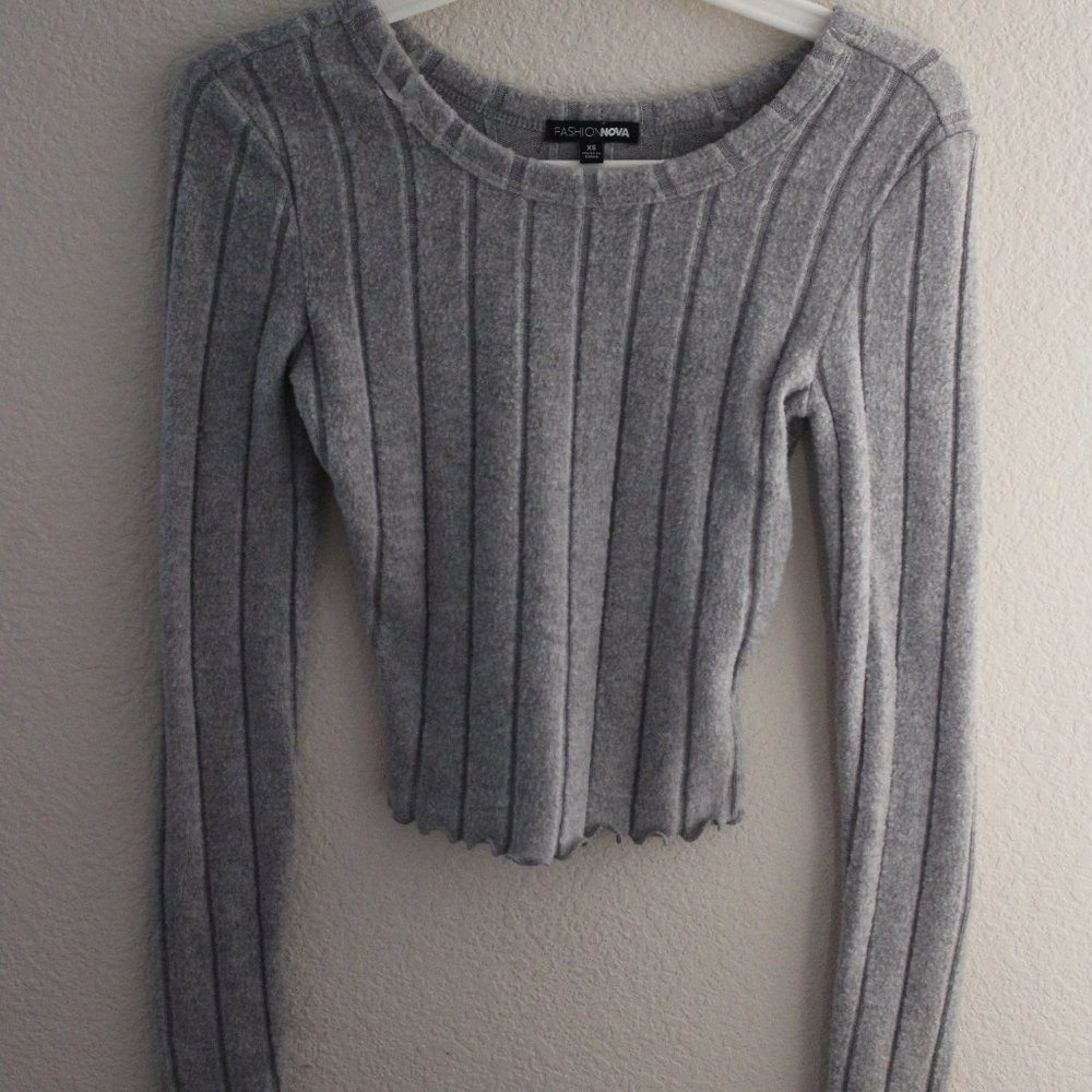 Fashion Nova Ribbed long sleeve